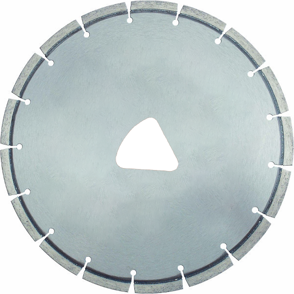 Laser Welded Triangle Arbor Early Entry Diamond Saw Blade for Green Concrete Stone