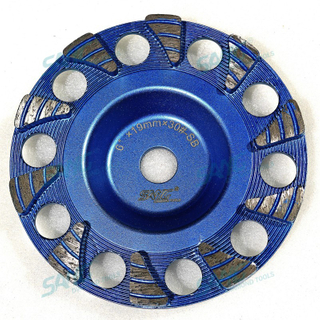 Concrete Floor Abrasive Tools 6 Inch 150mm Tear Drop Cup Wheel for Heavy Duty Fast Grinding