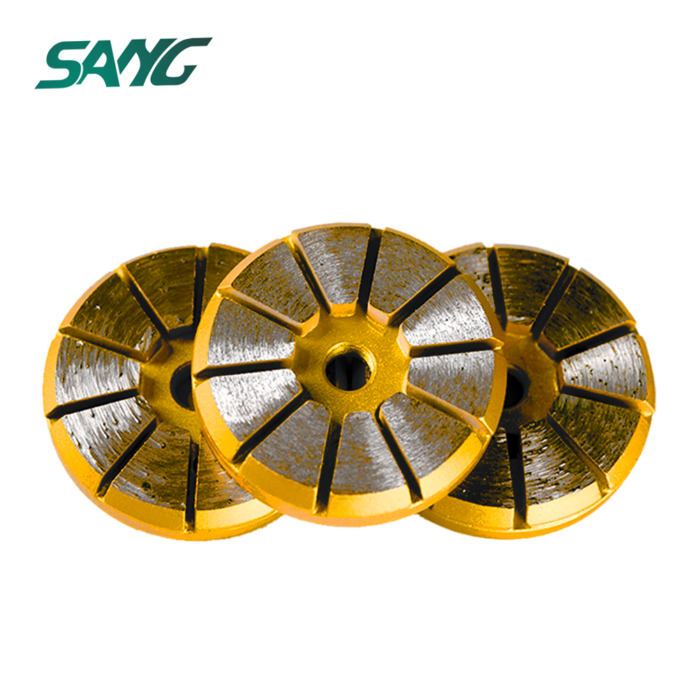 3'' Diamond Grinding Pad Metal Rinding Disc for Concrete Prep 