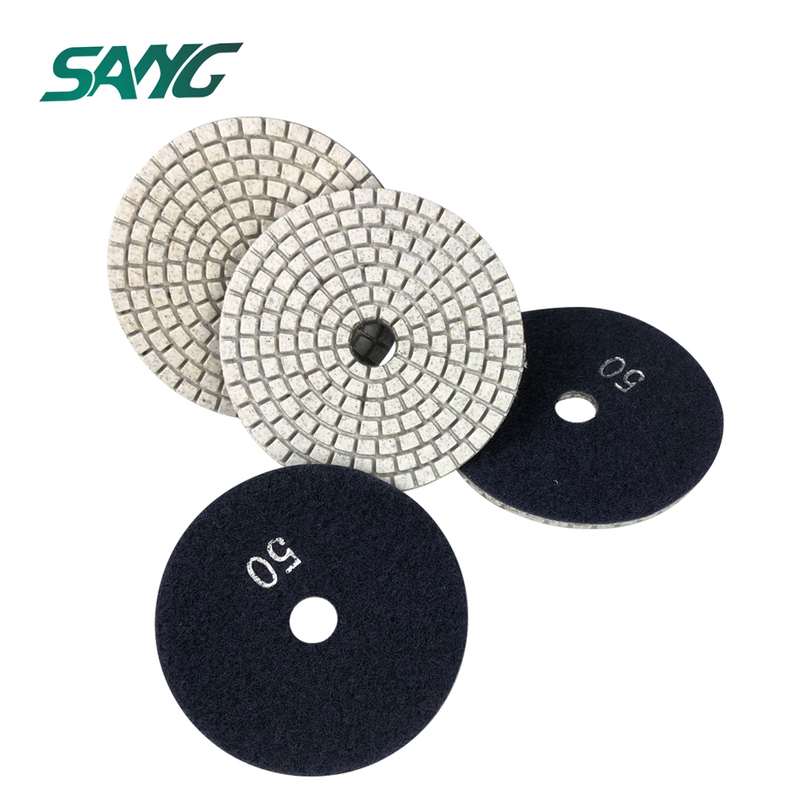 Premium Grade Wet 5" Diamond Polishing Pads For CONCRETE Polish