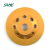 7″ 6 Quarter Round Segment, Single Row PCD Cup Wheel