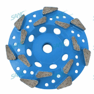 Premium Threaded Diamond Cup Wheel Premium Segments for Concrete Epoxy Material Removal