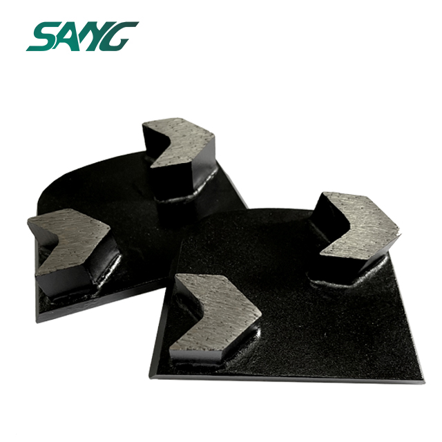  Concrete Floor Diamond Grinding Block Superabrasive Double Arrow Grinding Segment for Lavina Edco Machine