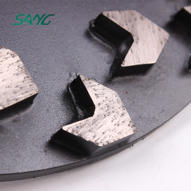 D250 mm Concrete Grinding Plate 10 in Grinding Floor Plate Diamond Disc
