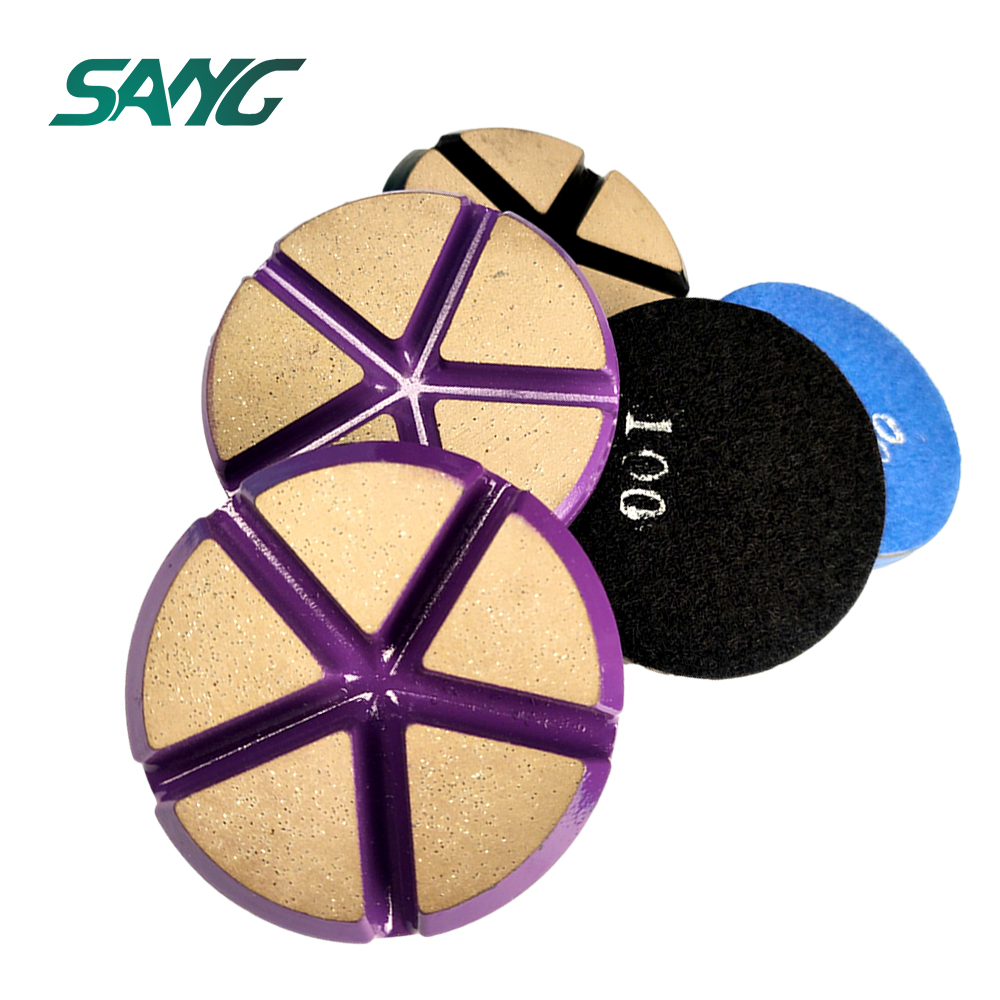 3'' Ceramic Transitional Diamond Grinding Pads for concrete