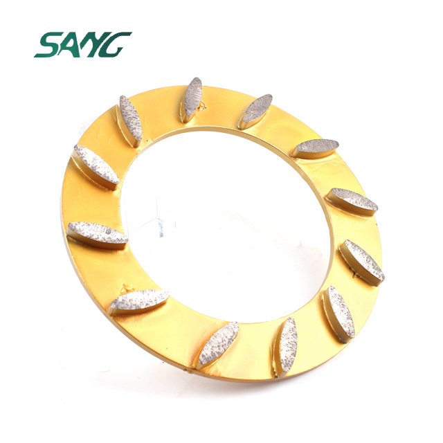 9.5inch Klindex Diamond Grinding Disc Ring Wheel Grinding Plate 3 Plug for Polishing Concrete Floor