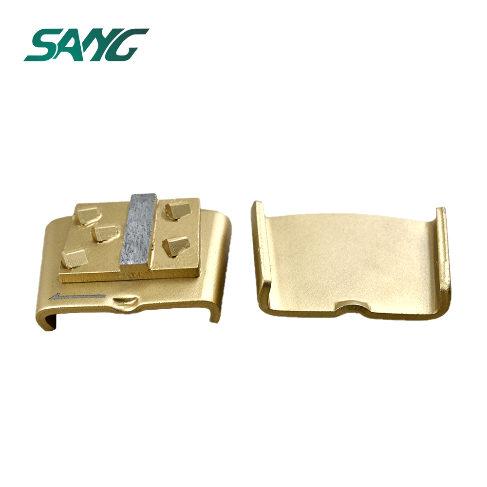 SANG High Efficient PCD Grinding Shoe Custom Grit Trapezoid Segment Grinding Block Abrasive Tool for Epoxy Floor Removal