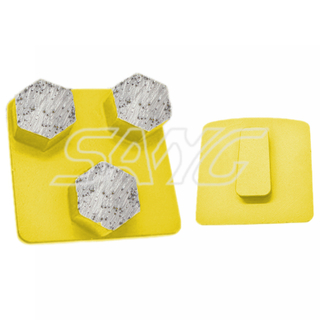 Factory Custom Wholesale Redi Lock Metal Bond Diamond Grinding Shoes for Concrete Floor